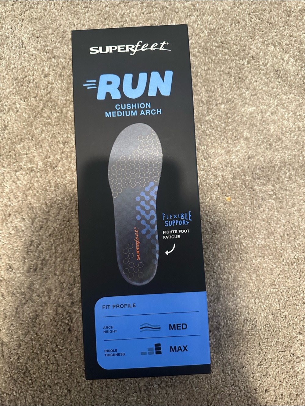 Superfeet Run Cushion Medium-Arch Insole